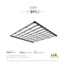 X|Space 1000W 3.2 µmol/J, Спектр: BL