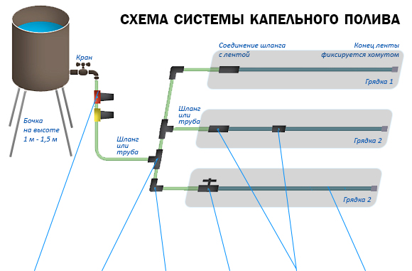 какое давление необходимо для капельного полива